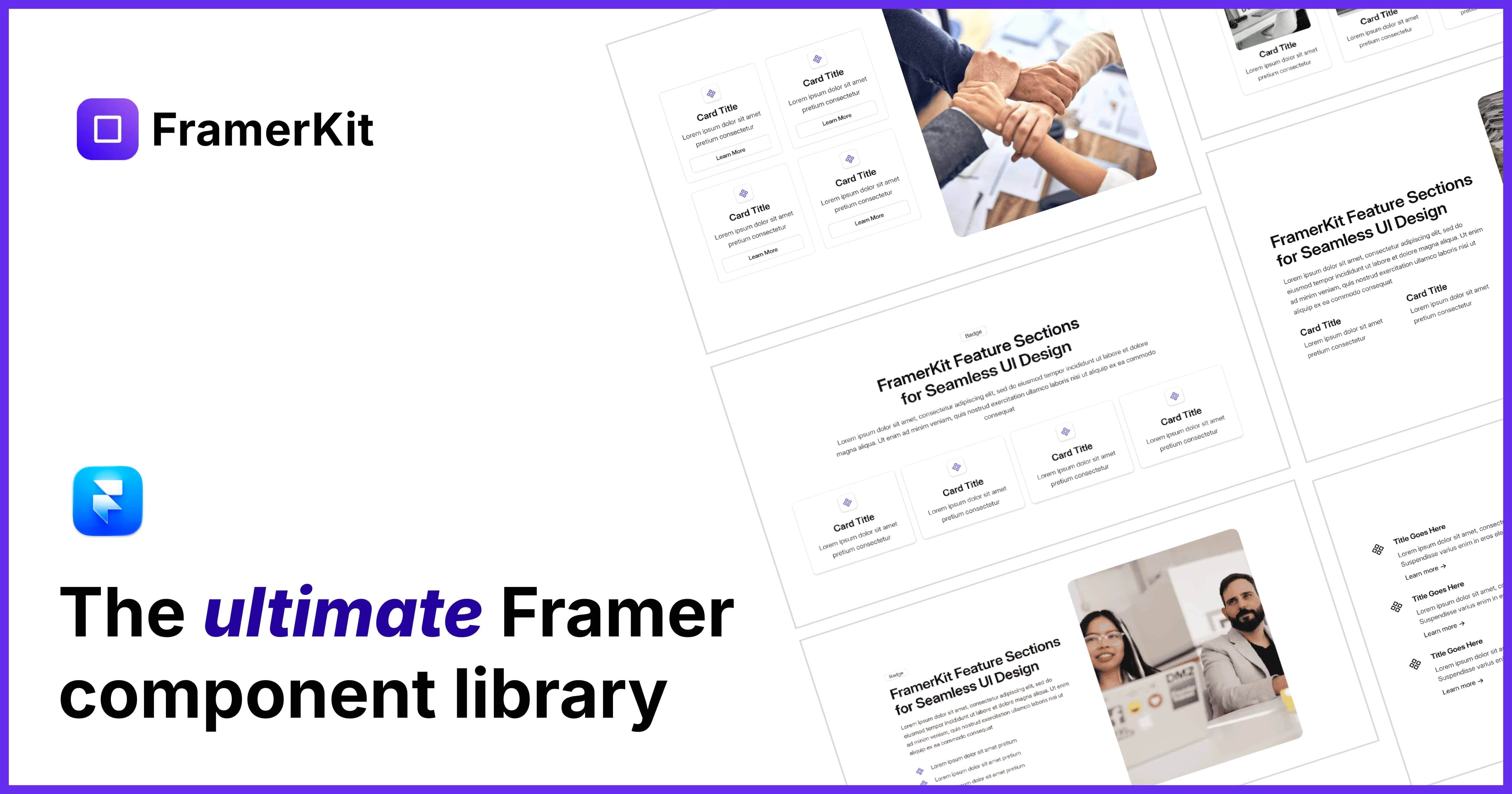 FramerKit — UI Components & Templates for Framer